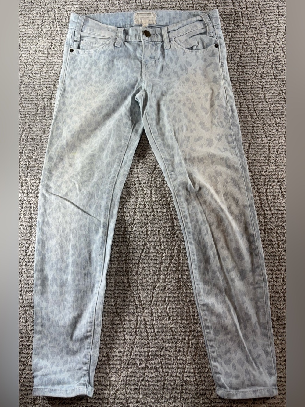 Current/Elliott Women’s Size 25/0 Cashmere‎ Blue The Stiletto Skinny Crop Jeans